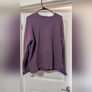 Pink Lily Lavender Crew Neck Sweater